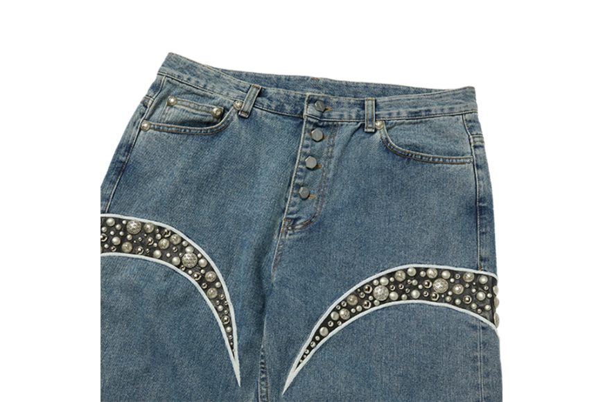 Iron Steel Focus Leather Denim Pants (6)