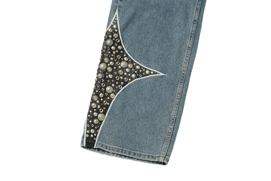 Iron Steel Focus Leather Denim Pants (7)