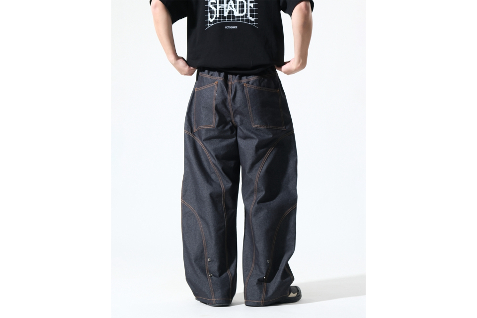 S26-SD3-P Race Line Denim Pants (2)
