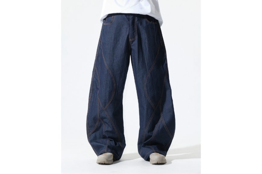 S26-SD3-P Race Line Denim Pants (5)
