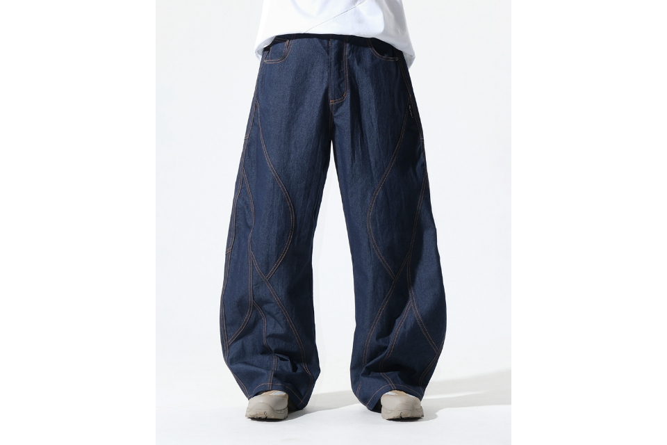 S26-SD3-P Race Line Denim Pants (5)