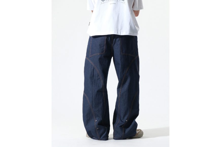 S26-SD3-P Race Line Denim Pants (6)