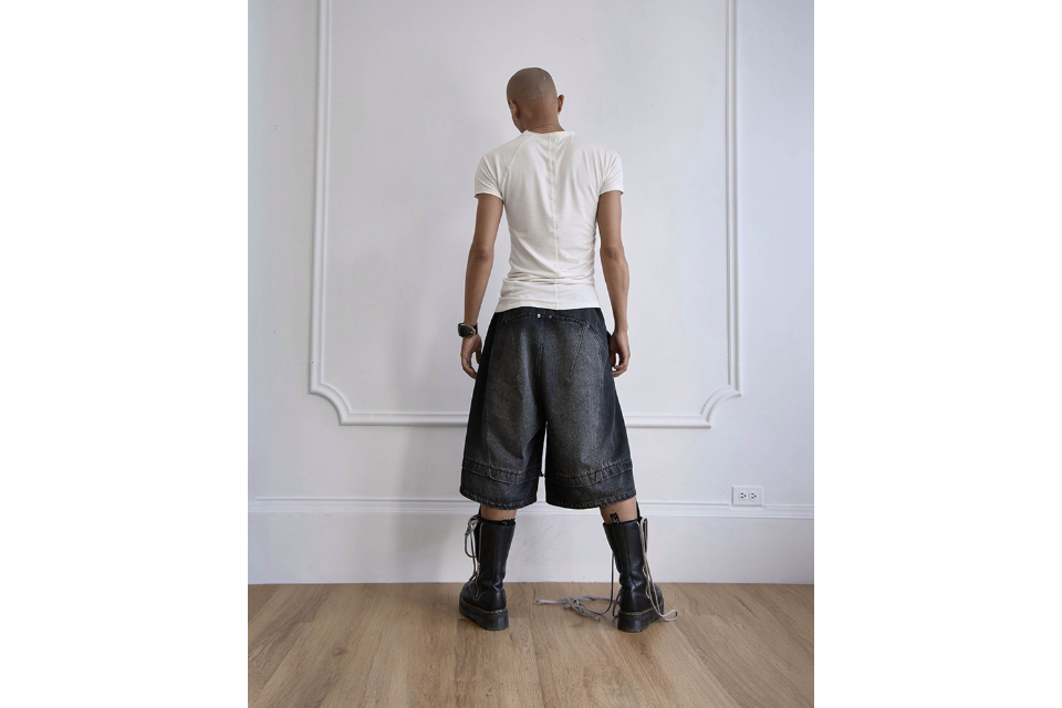re Reconstructed Carpenter Layered Shorts (2)